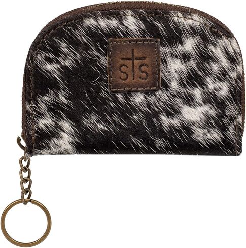 STS RANCHWEAR Women's Cowhide Adlee Keychain Wallet - Compact Zip-Around Western Leather Accordion Wallet with Keychain Pull in Kuwait