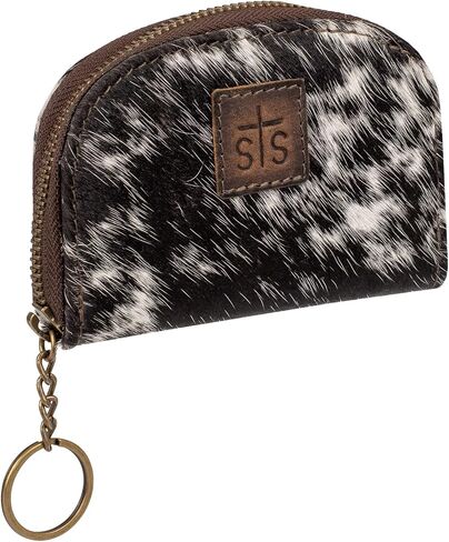 STS RANCHWEAR Women's Cowhide Adlee Keychain Wallet - Compact Zip-Around Western Leather Accordion Wallet with Keychain Pull in Kuwait