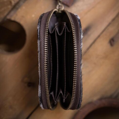 STS RANCHWEAR Women's Cowhide Adlee Keychain Wallet - Compact Zip-Around Western Leather Accordion Wallet with Keychain Pull in Kuwait