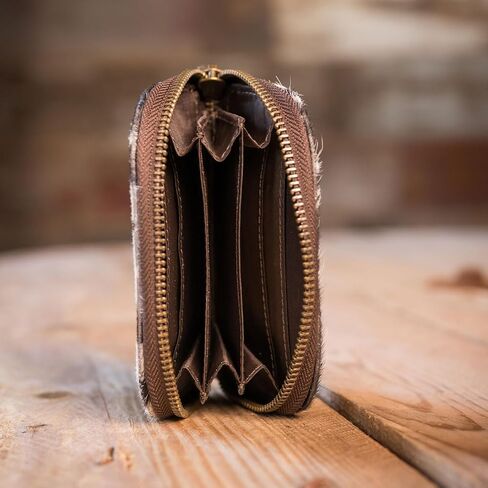 STS RANCHWEAR Women's Cowhide Adlee Keychain Wallet - Compact Zip-Around Western Leather Accordion Wallet with Keychain Pull in Kuwait