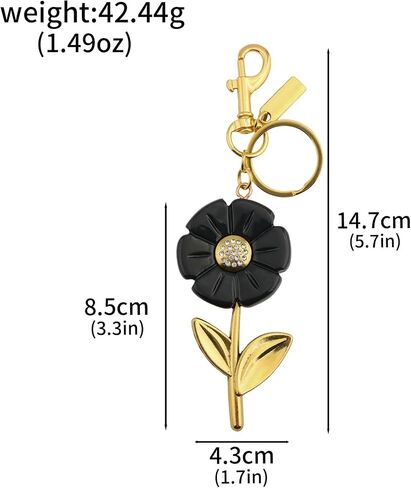 Daisy Bag Charms for Handbags - Flower Keychain Accessories - Dainty Daisy Purse Charms for Women Gifts in Saudi Arabia