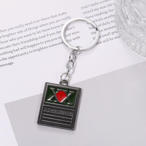 HXH Hunter Keychain - HUNTER LICENCE Anime Cosplay Charm Chain - Gift for Men Women and Fans in Saudi Arabia