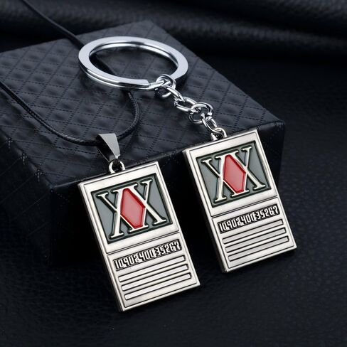 HXH Hunter Keychain - HUNTER LICENCE Anime Cosplay Charm Chain - Gift for Men Women and Fans in Saudi Arabia