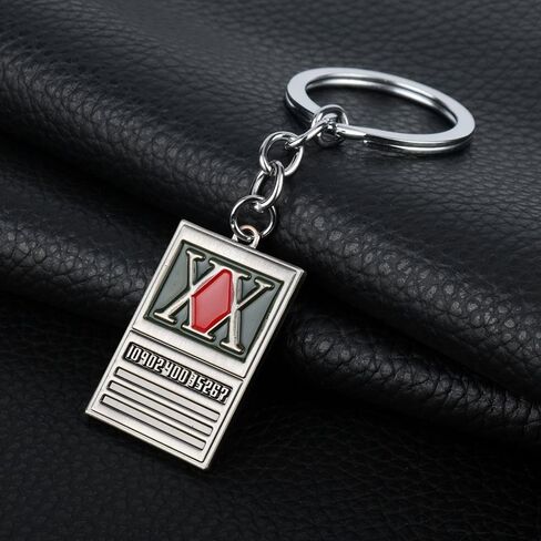 HXH Hunter Keychain - HUNTER LICENCE Anime Cosplay Charm Chain - Gift for Men Women and Fans in Saudi Arabia