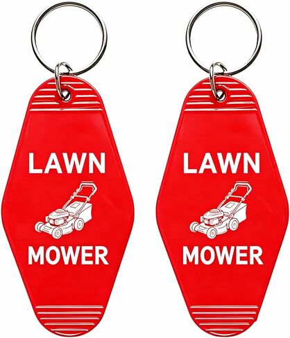 2pcs Lawn Mower Keychain, Funny Gift for Gardeners, Lawn Care Lovers, Yard Workers in Kuwait