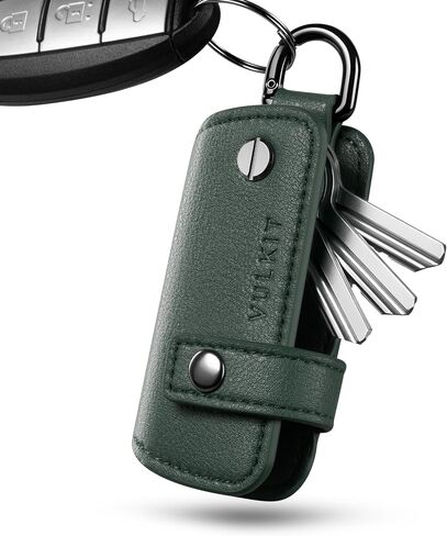 VULKIT Key Organizer Premium Leather Keychain Compact Design Everyday Carry Accessories in Kuwait