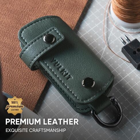 VULKIT Key Organizer Premium Leather Keychain Compact Design Everyday Carry Accessories in Kuwait