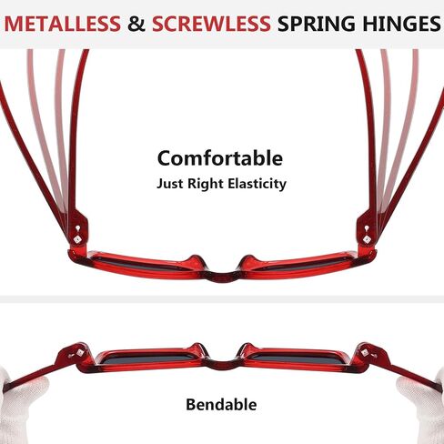 Eyekepper 6 Pack Oversize Bifocal Reading Sunglasses with Metalless Screwless Spring Hinges for Wide Face in Kuwait