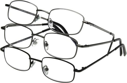 Foster Grant Men's Council 3 PK Rectangular Reading Glasses in Kuwait