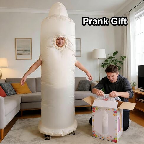 Hilarious Novelty Inflatable Costume for Adults Blow up Funny Prank Outfit for Bachelor Party Halloween White Elephant Gift Bar Crawl One Size Fits All in Saudi Arabia
