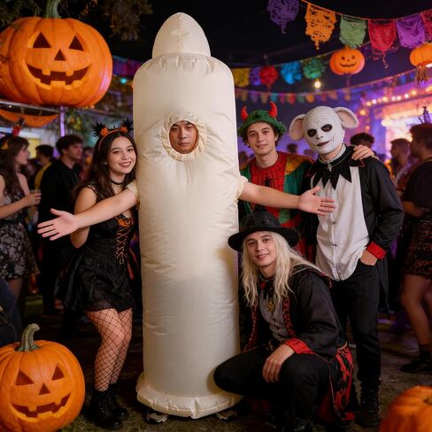 Hilarious Novelty Inflatable Costume for Adults Blow up Funny Prank Outfit for Bachelor Party Halloween White Elephant Gift Bar Crawl One Size Fits All in Saudi Arabia