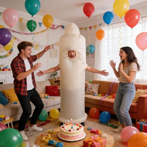 Hilarious Novelty Inflatable Costume for Adults Blow up Funny Prank Outfit for Bachelor Party Halloween White Elephant Gift Bar Crawl One Size Fits All in Saudi Arabia