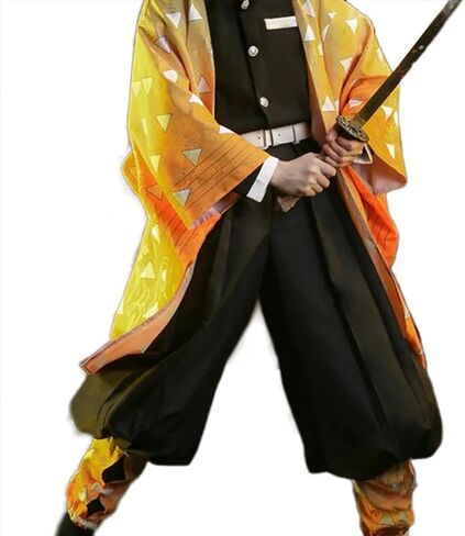 Men Women Cosplay Coat Anime Movie Costumes Haori Cape Cloak Robe Kimono Outfit Halloween Cos in Saudi Arabia