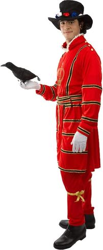 أزياء أوريون للرجال من Beefeater Royal Palace Guard زي تنكري بريطاني in Kuwait