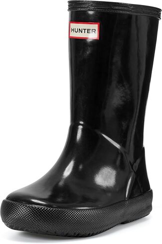 Hunter® Kids First Classic Gloss Boots for Kids – Vulcanized Natural Rubber – Nylon Lining – Knee-Fit Design Bright Pink 12 Little Kid M in Saudi Arabia