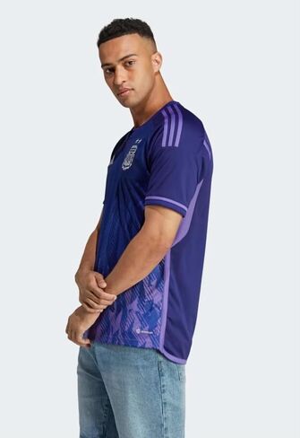 Adidas Argentina AFA Men's 2022 Away Soccer Jersey, Legacy Indigo/Purple Rush in Kuwait