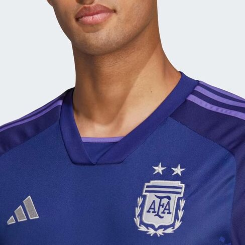 Adidas Argentina AFA Men's 2022 Away Soccer Jersey, Legacy Indigo/Purple Rush in Kuwait