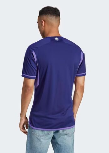 Adidas Argentina AFA Men's 2022 Away Soccer Jersey, Legacy Indigo/Purple Rush in Kuwait