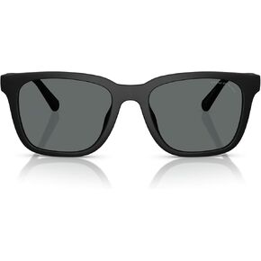 COACH HC8426U Universal Fit Sunglasses, Matte Black/Grey Solid Polarized, 54 mm in Saudi Arabia