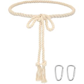 Extra Long Braided Cotton Waist Rope Tie Belt Woven Tassels Belt for Girl Women Dresses Pants in Saudi Arabia