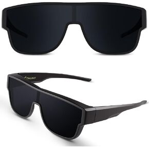 THUNY Polarized Fit Over Glasses Sunglasses for Men Women,Ultralight Wrap Around Sunglasses Over Glasses for Driving Cycling in Saudi Arabia
