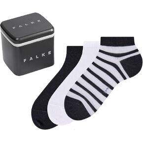 FALKE Men's Happy Cotton Sneaker Socks, 3 Pairs Gift Box in Kuwait