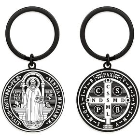 Saint Benedict Medal Keychain - St. Benedict Protection Gifts – Religious Gift for Men and Women, Catholic Blessing for Christmas in Saudi Arabia
