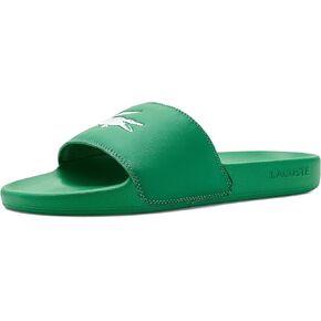 Lacoste Men's Serving Slide 0.0 ، Green & White Croc ، 8 in Kuwait