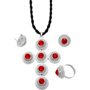 14K Filled Gold Eritrean Jewelry Set For Women, 925 Sterling Silver Ethiopian Cross Jewelry Sets Necklace Earrings Rings African Eritrean Habesha, Ethiopian Jewelry in Kuwait