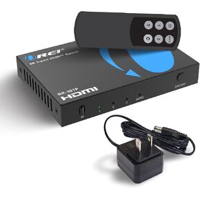 OREI 8K 4x1 HDMI 2.1 Switch 4K @ 120hz Switcher 4 in 1 Out, Support HDR, HDR10, Dolby Vision, HLG 48Gbps for Xbox Series X PS5 Roku Fire TV Monitor Projector Dolby in Kuwait