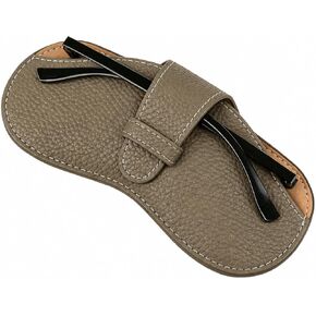 Leather Glasses Case, Portable Lightweight Soft Eyeglass Case, Travel Sunglasses Protective Case for Women Men in Kuwait