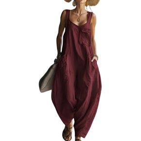 One Piece Jumpsuits for Women Casual Overalls with Multi Pockets Loose Jumpers Vacation Outfits Travel Clothes in Saudi Arabia