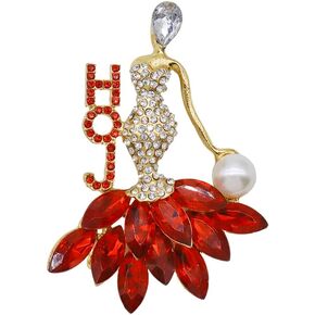 Stylish Metal Rhinestone Greek Letter Society OES Club Mason Lady Sorority Brooch Pin Jewelry in Saudi Arabia