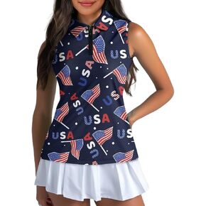Sleeveless Golf Polo Shirt for Women Shirt Tank Tees Blouse Stretch Polo Neck Pickleball Shirts for Workout in Saudi Arabia