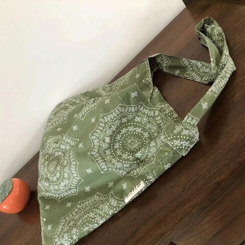 Bandana Bag Cotton Paisley Tote Hobo Shoulder Bag Inner Pocket Lined Retro Vintage Western Purse Vacation Travel in Saudi Arabia