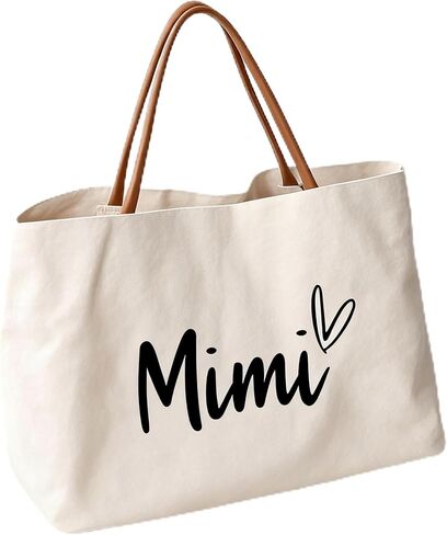 Grandma Gifts Mothers Day Gifts Canvas Tote Bag Gigi Mimi Nana Women Birthday Gift Handbag for Shopping, Travel, Beach in Saudi Arabia