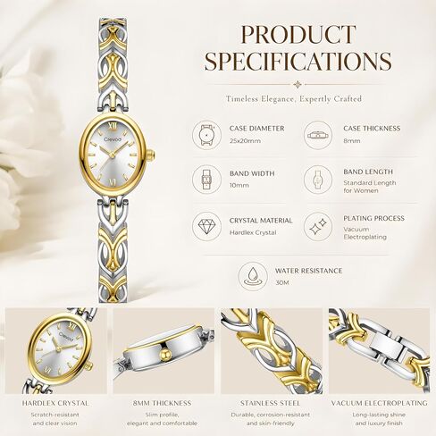 Small Gold Watches for Women,Bracelet Vintage Analog Watch, Waterproof, Reloj de Mujer in Kuwait