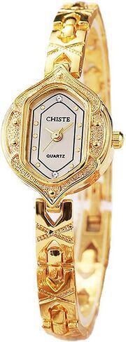 Small Wrist Elegant Bracelet Watch for Women Quartz Wristwatch Vintage Dress Watches with Ornate Design in Saudi Arabia