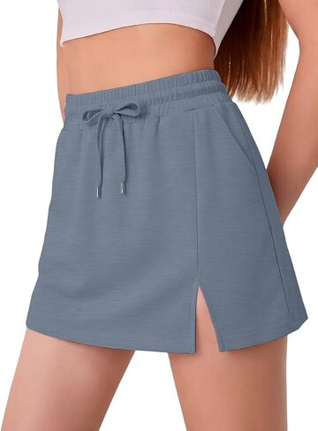 GRECERELLE 2026 Women Active Skirts with Side Slit, Built-in Shorts & Pockets for Tennis Golf Athletic Casual Skort in Kuwait