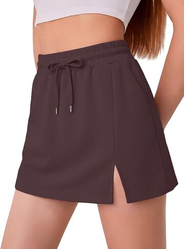 GRECERELLE 2026 Women Active Skirts with Side Slit, Built-in Shorts & Pockets for Tennis Golf Athletic Casual Skort in Kuwait