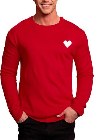 سترة Arvilhill الرجالية لعيد الحب مطبوعة على شكل قلب وحب (S-XXL) in Kuwait