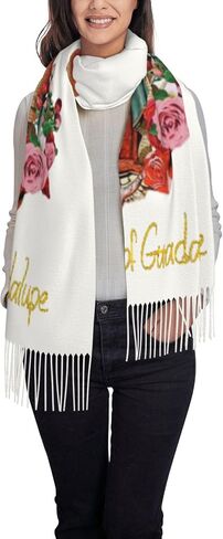 Virgin Mary Shawl Wrap For Women Our Lady of Virgen de Guadalupe Scarf Soft Large Blanket Scarves Warm Wraps in Saudi Arabia