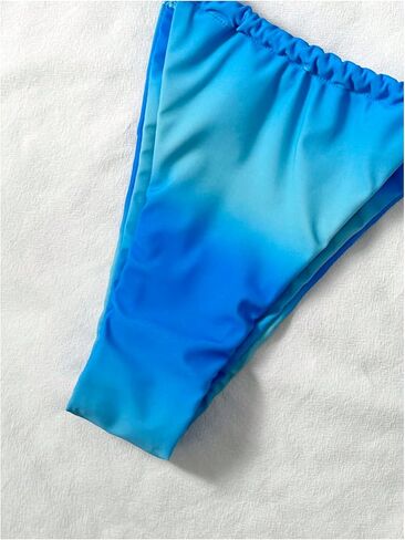 SOLY HUX Women's Underwire Bikini Ombre High Cut Swimsuits Push Up Bathing Suit 2 Piece Swimwear in Kuwait