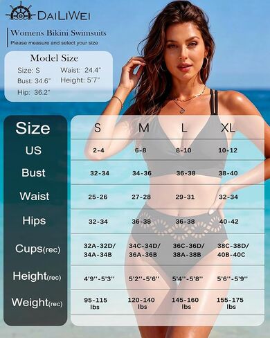DaiLiWei High Waisted Bikini Sets for Women Two Piece Swimsuit Tummy Control Bathing Suits V Neck Triangle Top Swimwear 2026 in Saudi Arabia