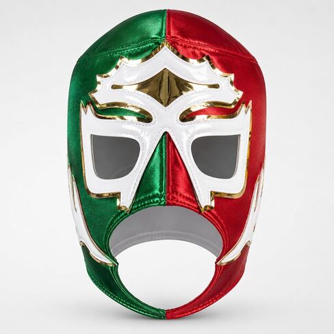 Escobar SOBERANO JR Multicolor Red/Green Lucha Libre Wrestling Mask Costume Wear, Adult (One Size) in Saudi Arabia