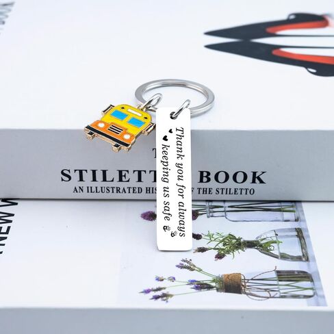 School Bus Driver Gifts Thank You Gift For School Bus Driver Schools Buses Drivers Appreciation Gift For Men Women Retirement Schools Buses Keychain With Thank You For Always Keeping Us Safe in Kuwait