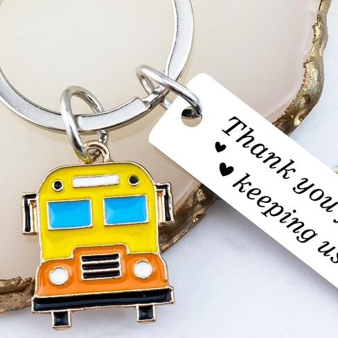 School Bus Driver Gifts Thank You Gift For School Bus Driver Schools Buses Drivers Appreciation Gift For Men Women Retirement Schools Buses Keychain With Thank You For Always Keeping Us Safe in Kuwait