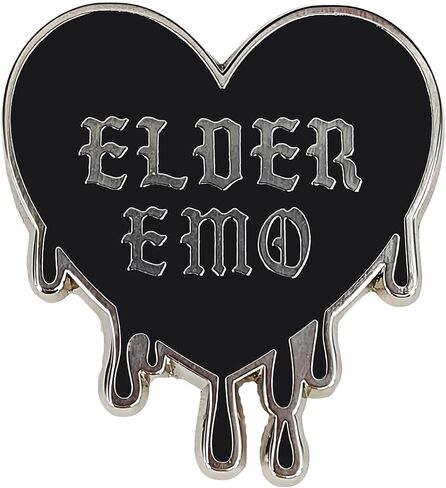 Black Heart Pin - Gothic Series - Enamel Lapel Pin - Spooky Halloween Brooch Plated Badge folothing, Bags,Lanyards Jacket,or Hat in Kuwait