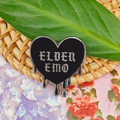 Black Heart Pin - Gothic Series - Enamel Lapel Pin - Spooky Halloween Brooch Plated Badge folothing, Bags,Lanyards Jacket,or Hat in Kuwait