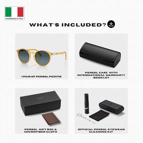 Persol PO3171S Phantos Shape Sunglasses With Official Eyewear Kit in Kuwait